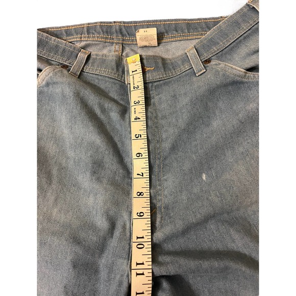 Levis Jeans Mens 40x32 Brown Tab, Vintage 90s Made in USA Light Wash - Picture 6 of 9